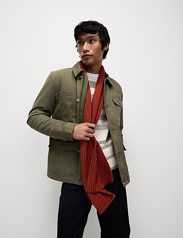 Borg Lined Utility Jacket with Stormwear
