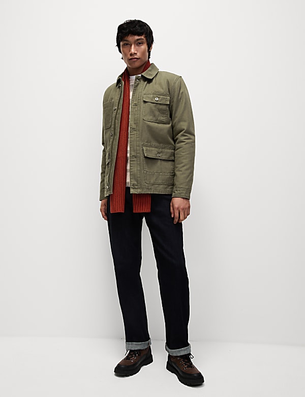 Borg Lined Utility Jacket with Stormwear