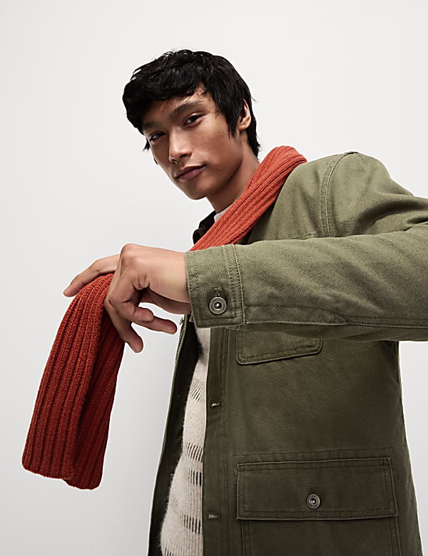 Borg Lined Utility Jacket with Stormwear