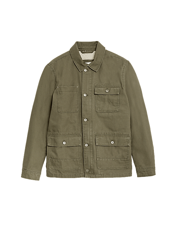 Borg Lined Utility Jacket with Stormwear