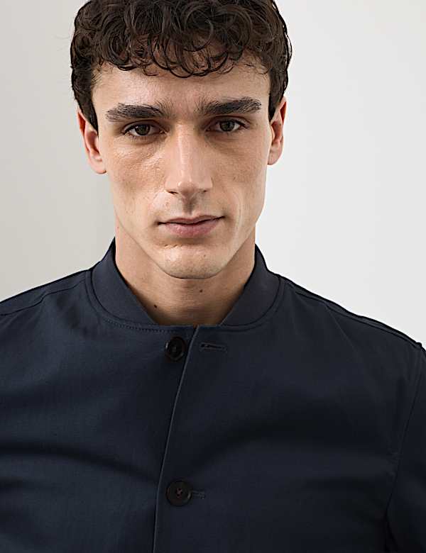 Cotton Linen Blend Bomber - BN