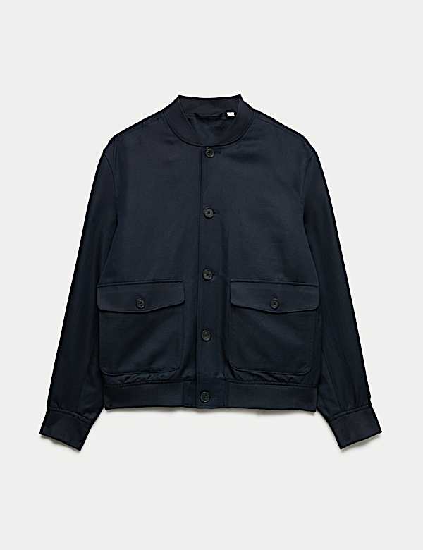 Cotton Linen Blend Bomber - BN