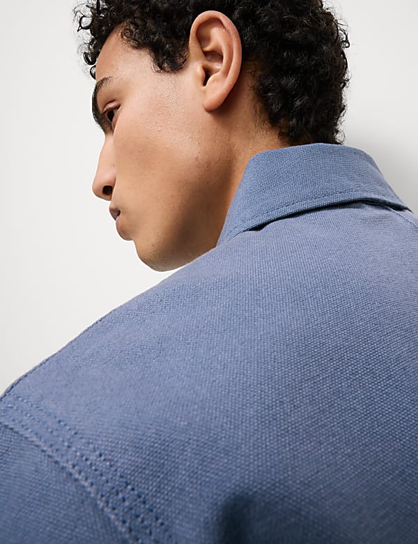 Cotton Rich Canvas Harrington Jacket - TW