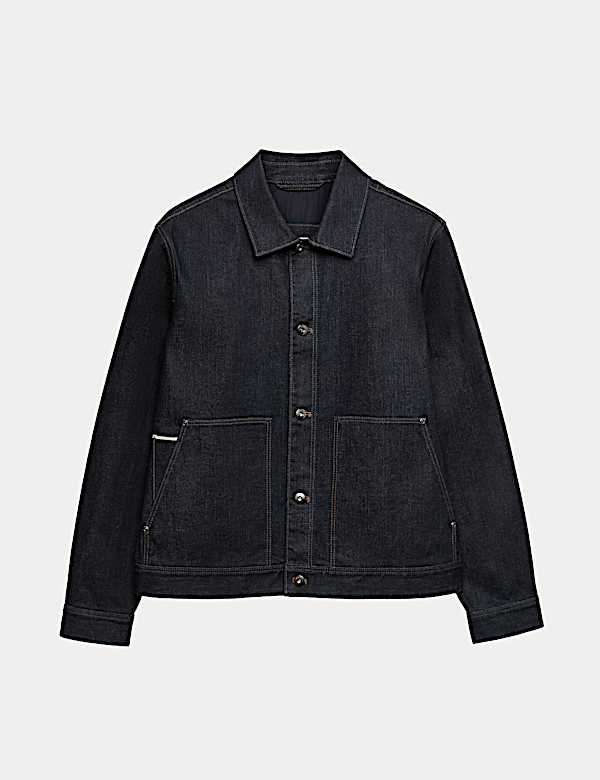 Veste en jean &agrave; lisi&egrave;re - FR