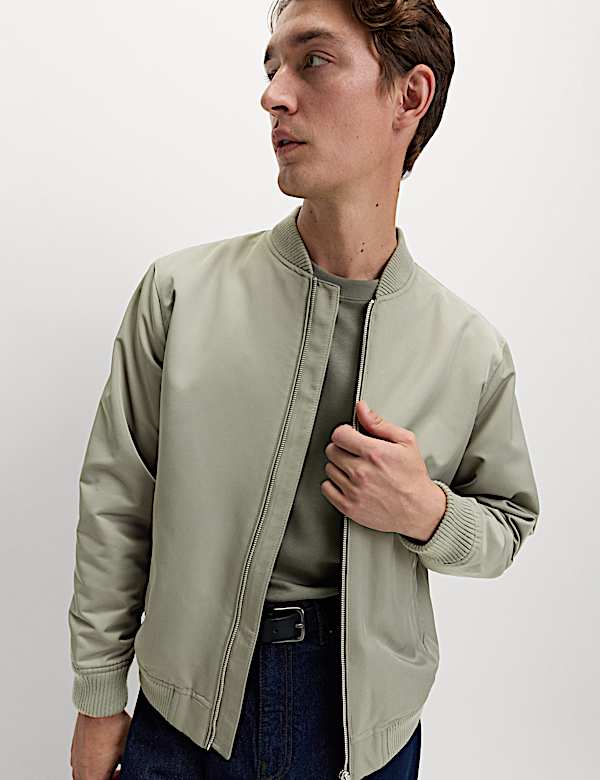 Satin Bomber Jacket