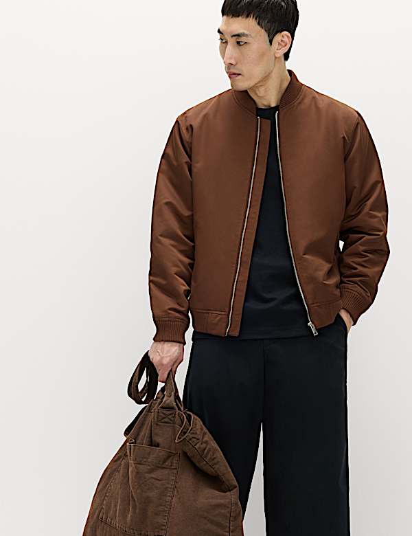 Satin Bomber Jacket