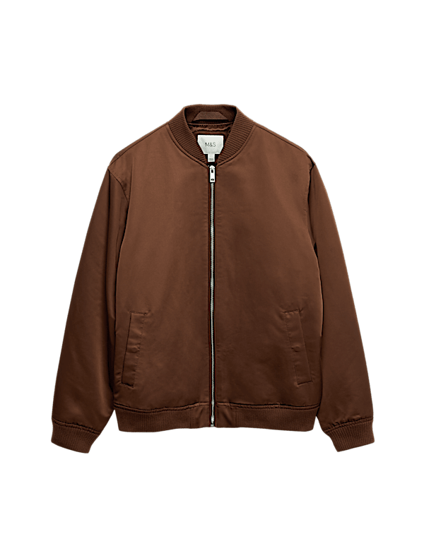 Satin Bomber Jacket