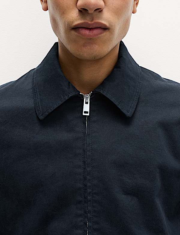 Chaqueta Harrington de algodón - US