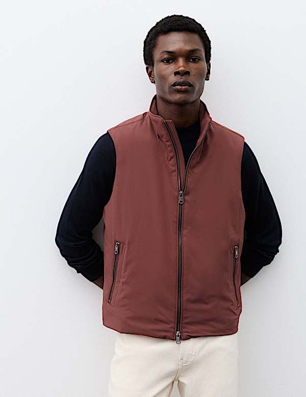 Feather and Down Padded Gilet