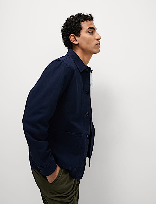 Pure Cotton Chore Jacket - KR