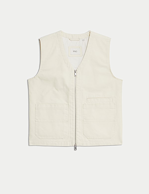 Padded Cotton Rich Canvas Gilet - MV
