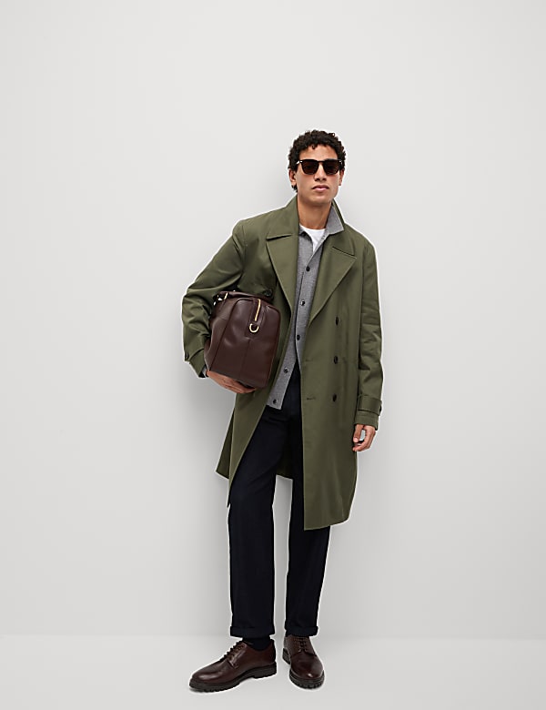 Cotton Lyocell Blend Trench - AU