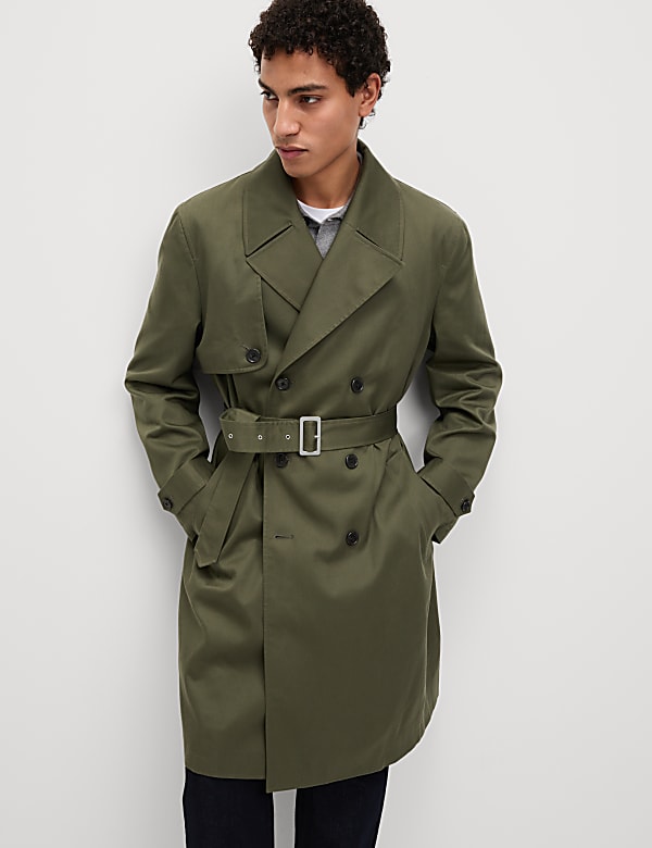 Cotton Lyocell Blend Trench - AU