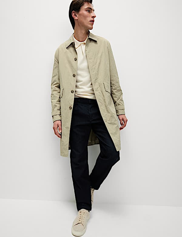Shirt Collar Crinkle Mac - LU