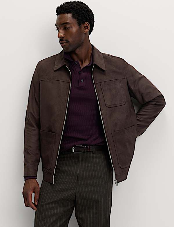 Faux Suede Chore Jacket - FR
