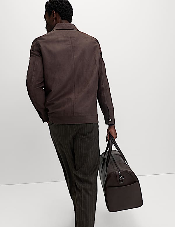 Faux Suede Chore Jacket