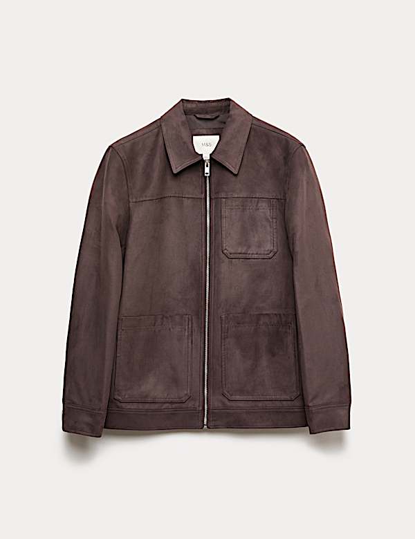 Faux Suede Chore Jacket - NZ