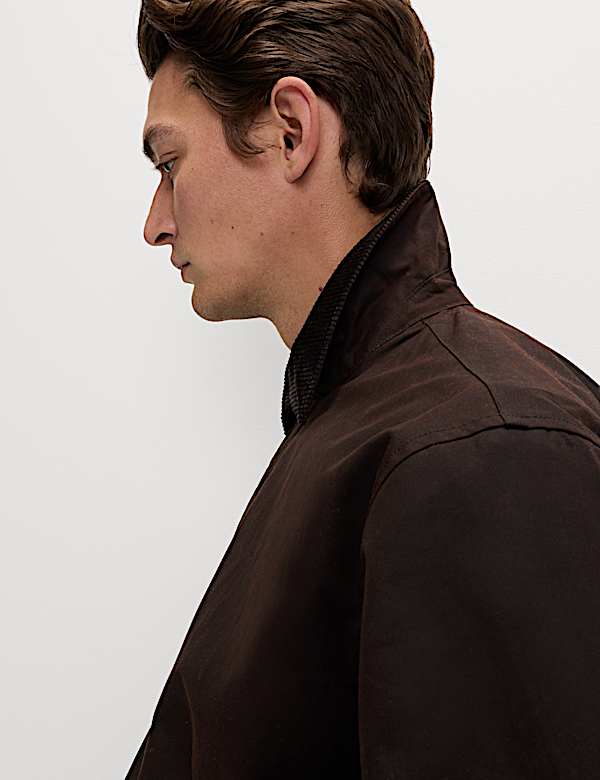 Τζάκετ από από κερωμένο ύφασμα και 100% βαμβάκι - GR