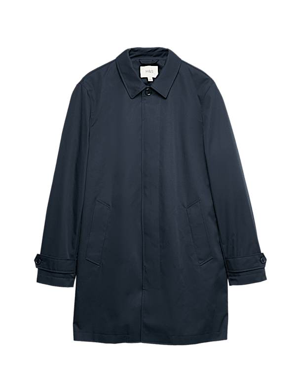 Cotton Blend Car Coat Mac