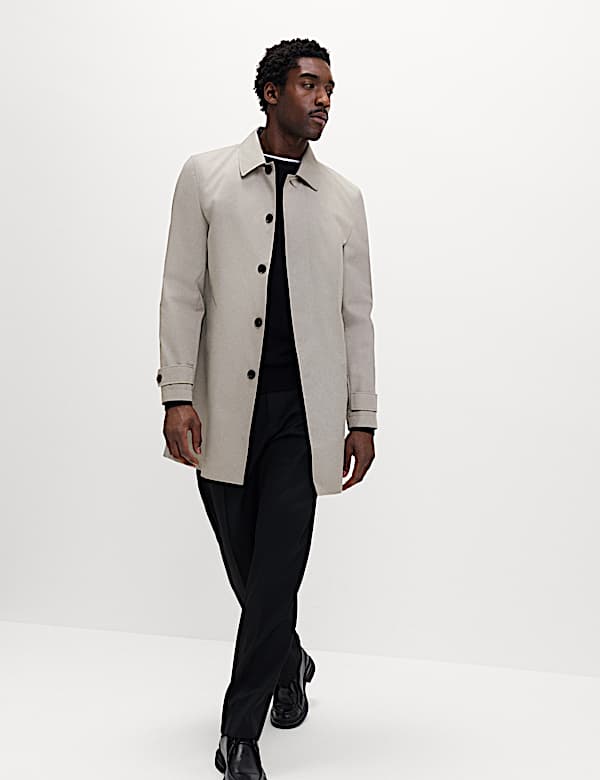 Cotton Blend Car Coat Mac - LT