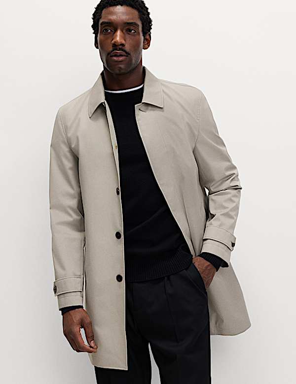Cotton Blend Car Coat Mac - LT