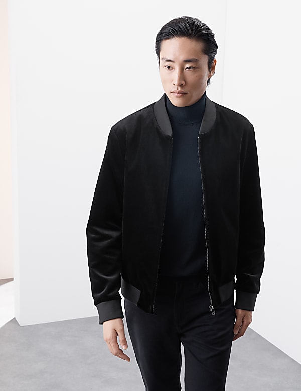 Velvet Bomber jacket