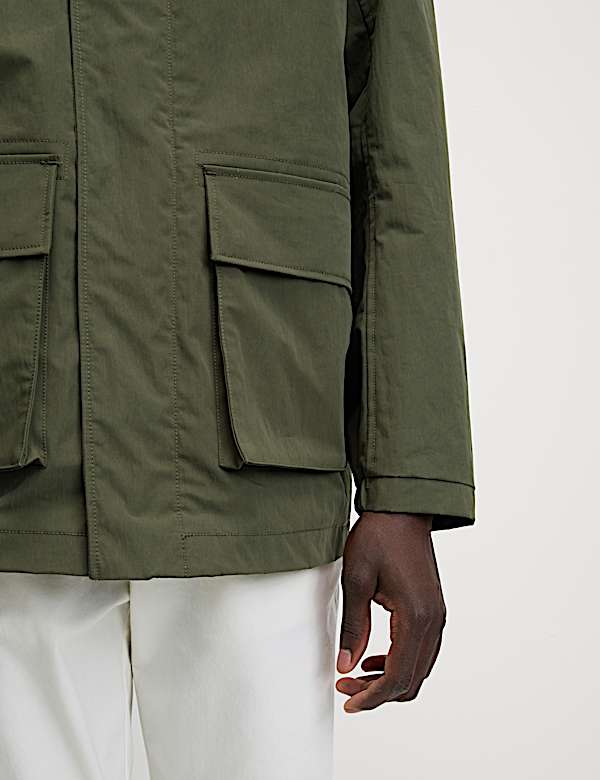 Cotton Rich Hooded Utility Jacket - CA