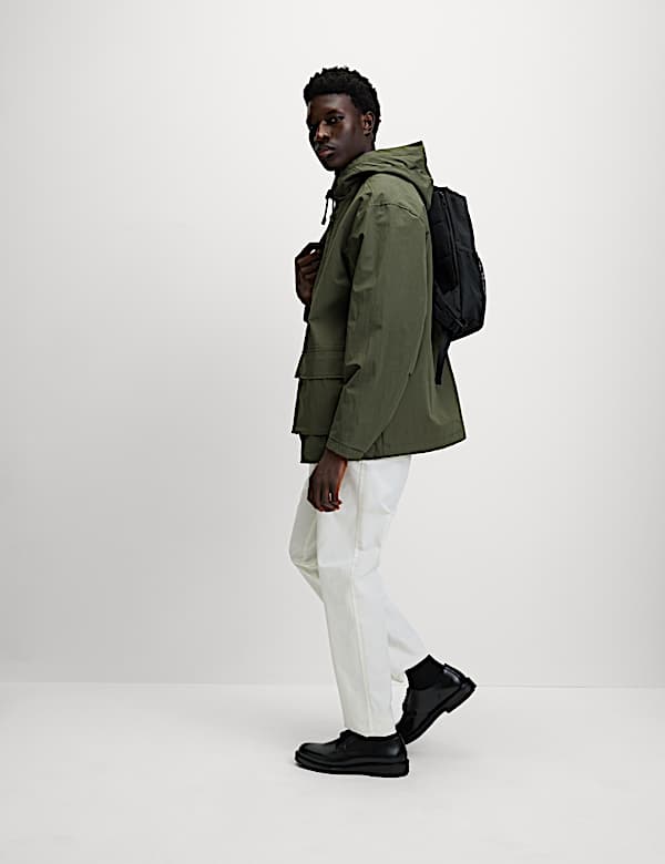 Cotton Rich Hooded Utility Jacket - CA