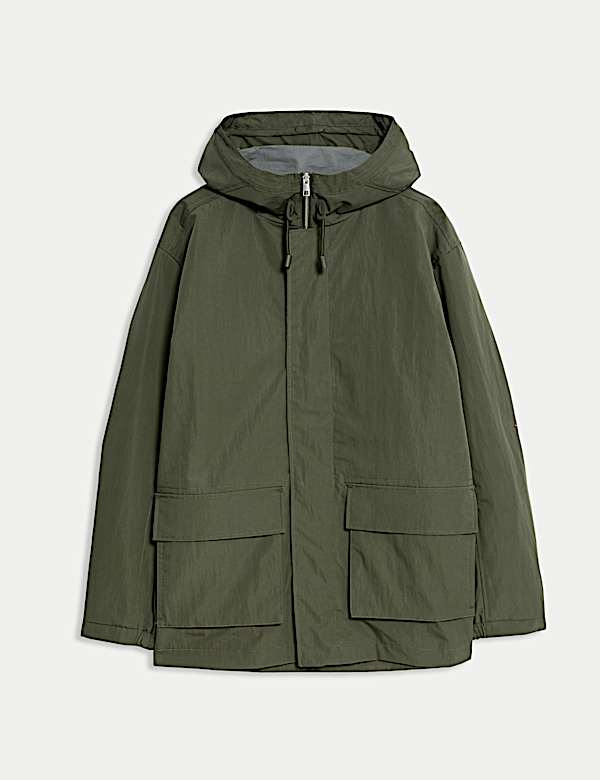 Cotton Rich Hooded Utility Jacket - CA