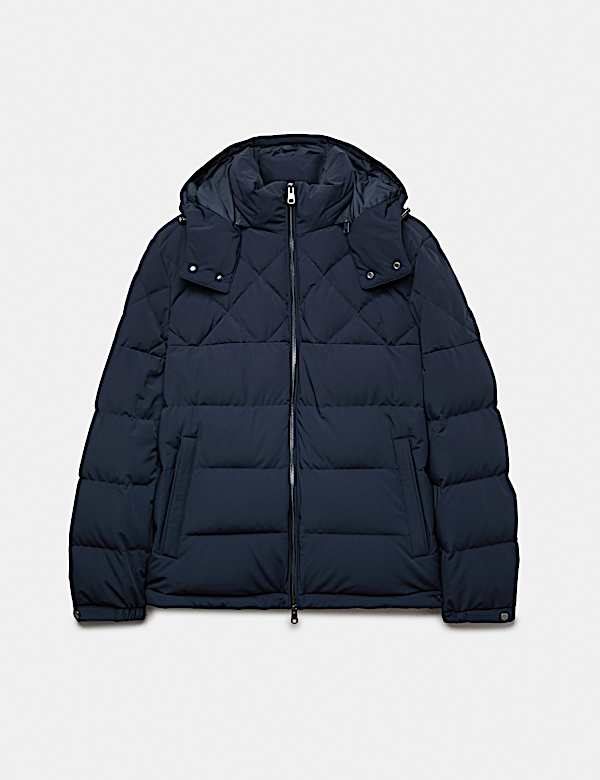 Hooded Padded Quilted Puffer Jacket - TW