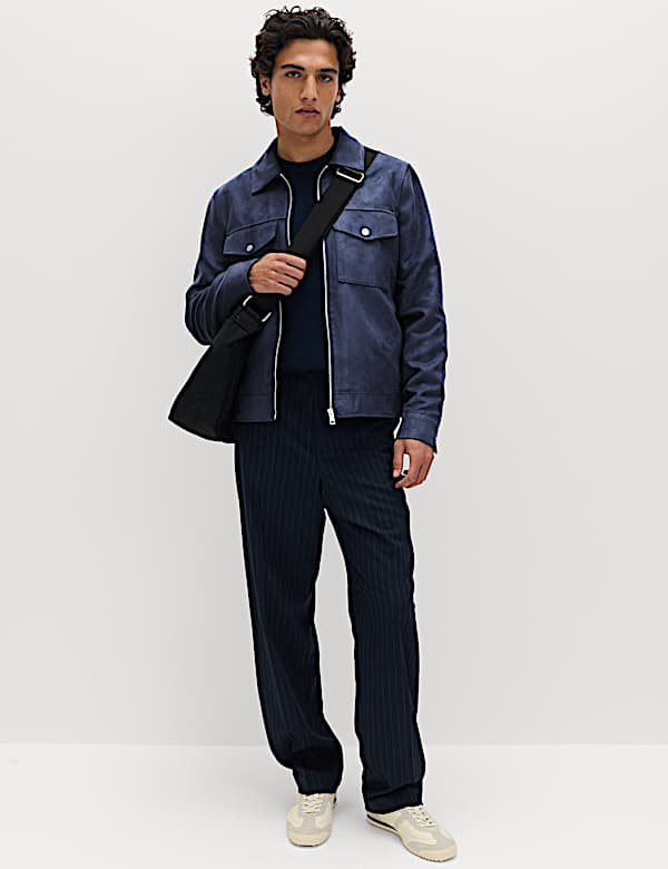 Faux Suede Trucker - LU