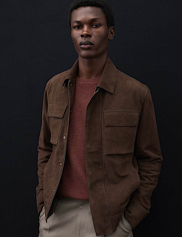 Suede Trucker Jacket