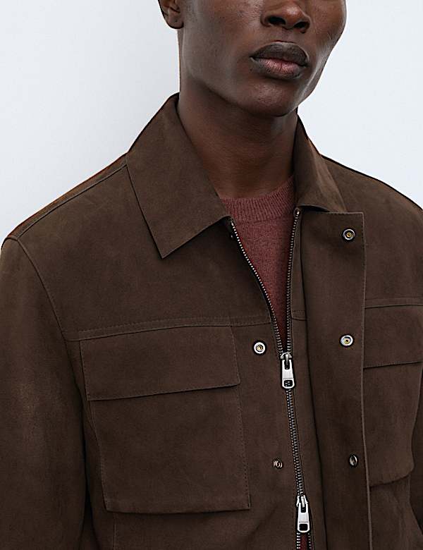 Suede Trucker Jacket
