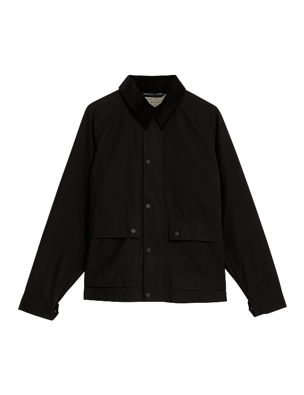 Cotton Blend Harrington Jacket with Stormwear™