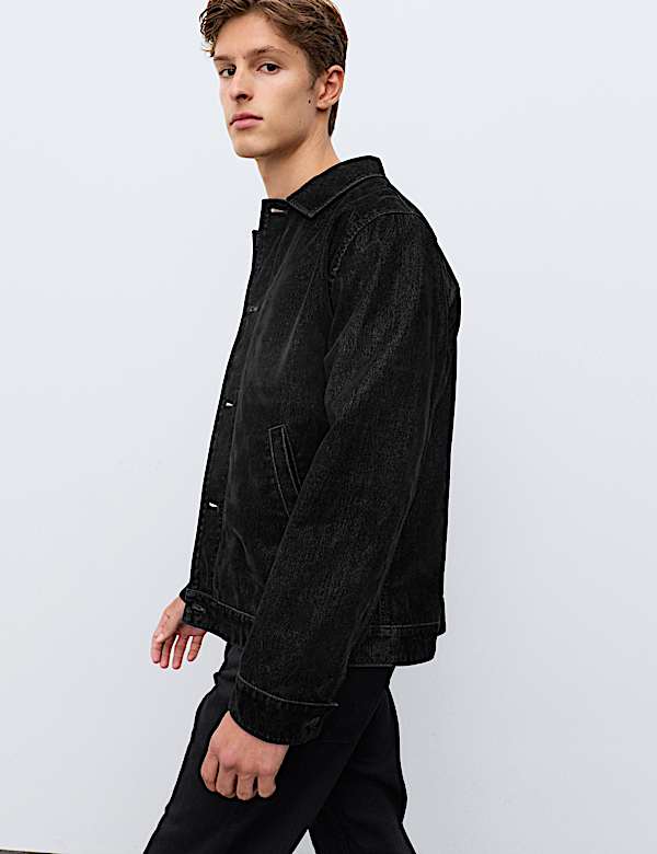 Flocked Denim Jacket - NZ