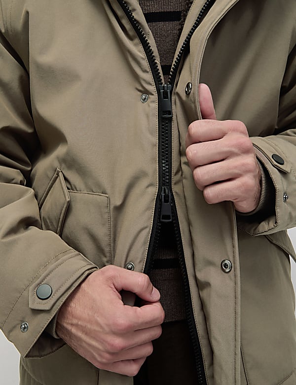 Borg Lined Hooded Parka - FR