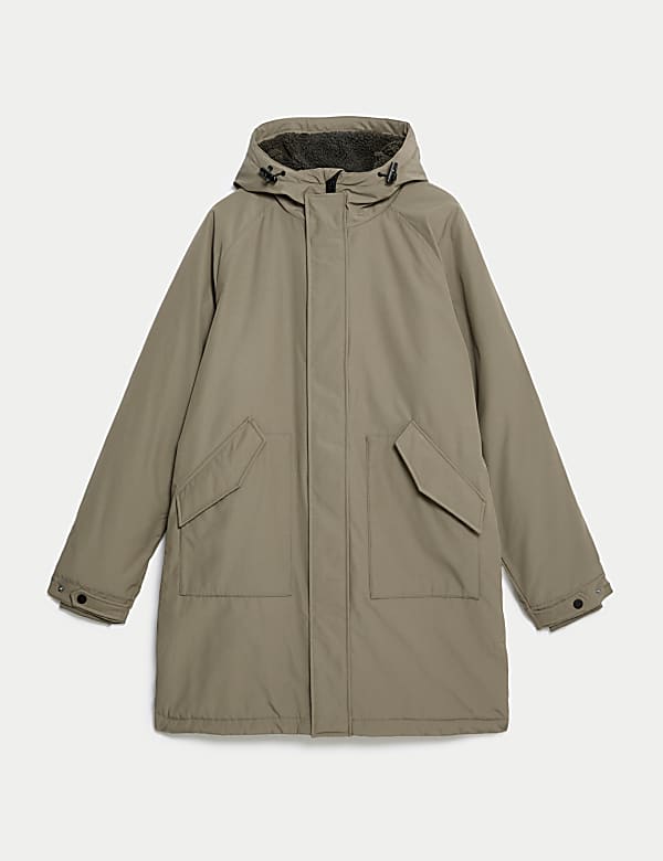Borg Lined Hooded Parka - FR