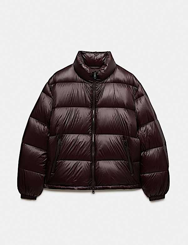 Feather and Down Quilted Puffer Jacket - EE