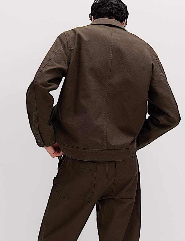 Chaqueta Harrington de lona - US