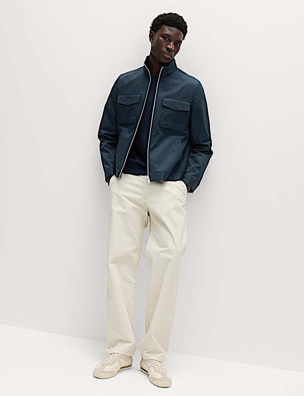 ז'קט הרינגטון מכותנה טהורה - IL