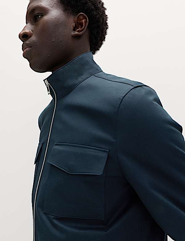 ז'קט הרינגטון מכותנה טהורה - IL