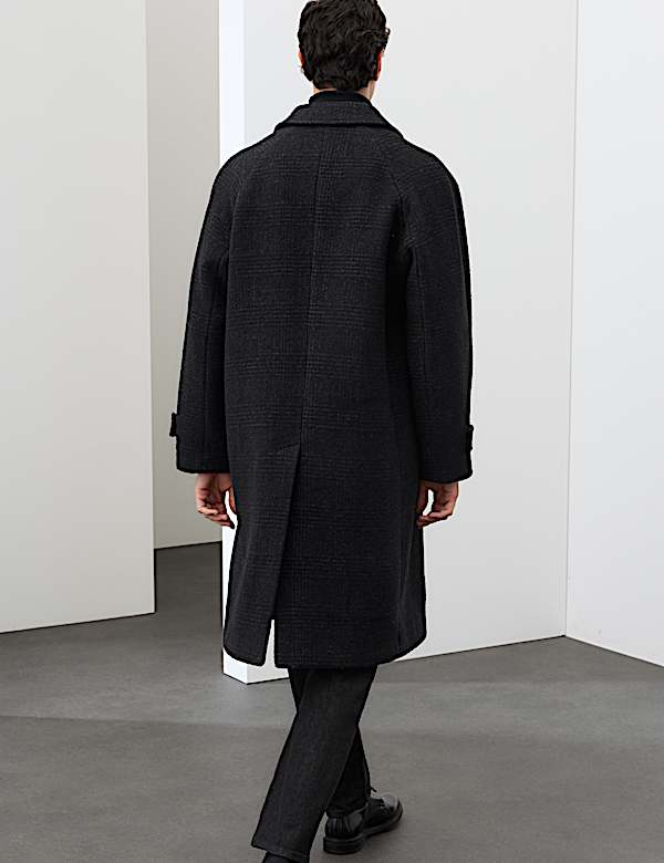 Wool Blend Boucle Car Coat - JE