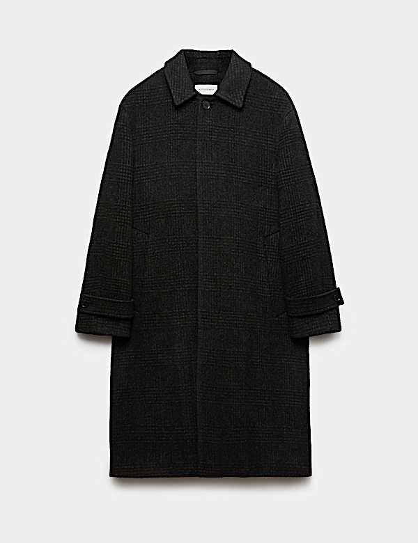 Wool Blend Boucle Car Coat - JE