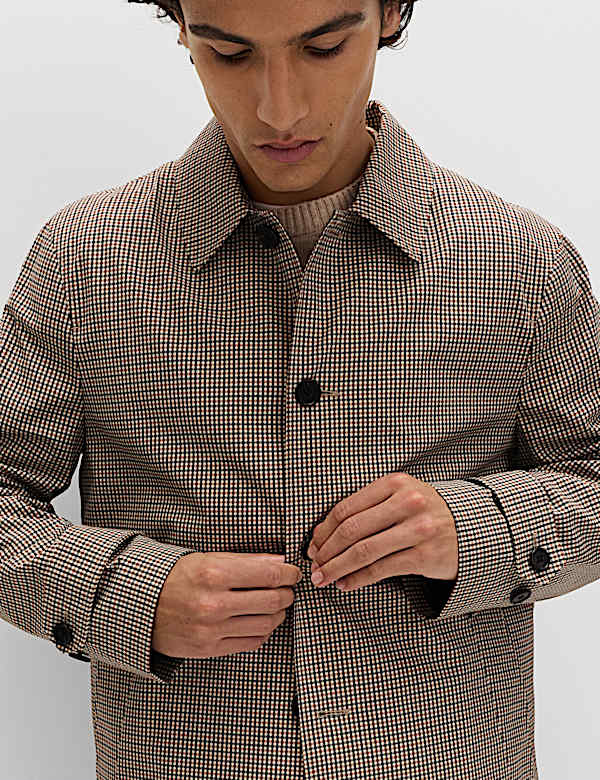 Pure Cotton Check Mac with Stormwear&trade; - JO