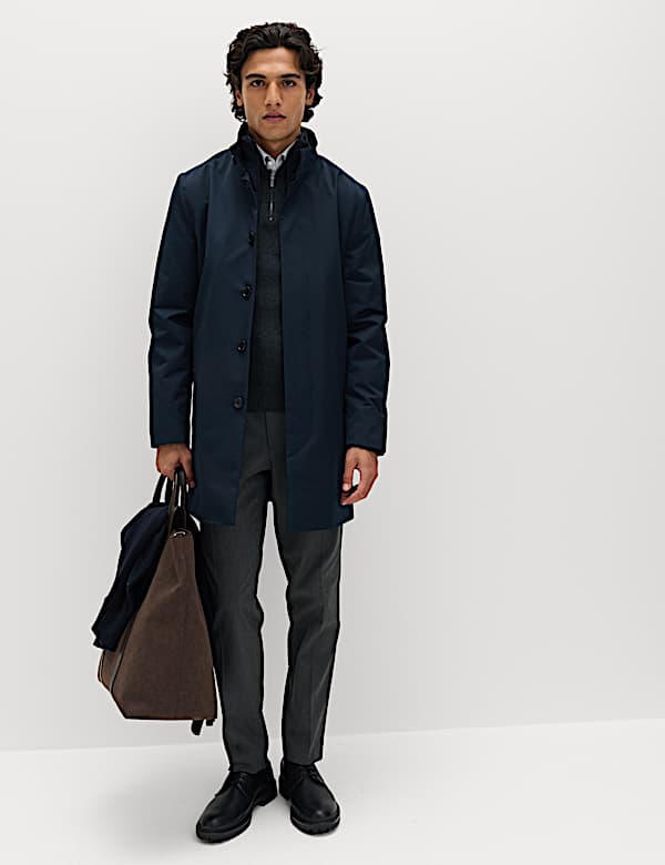 Funnel Neck Mac with Stormwear&trade; - US