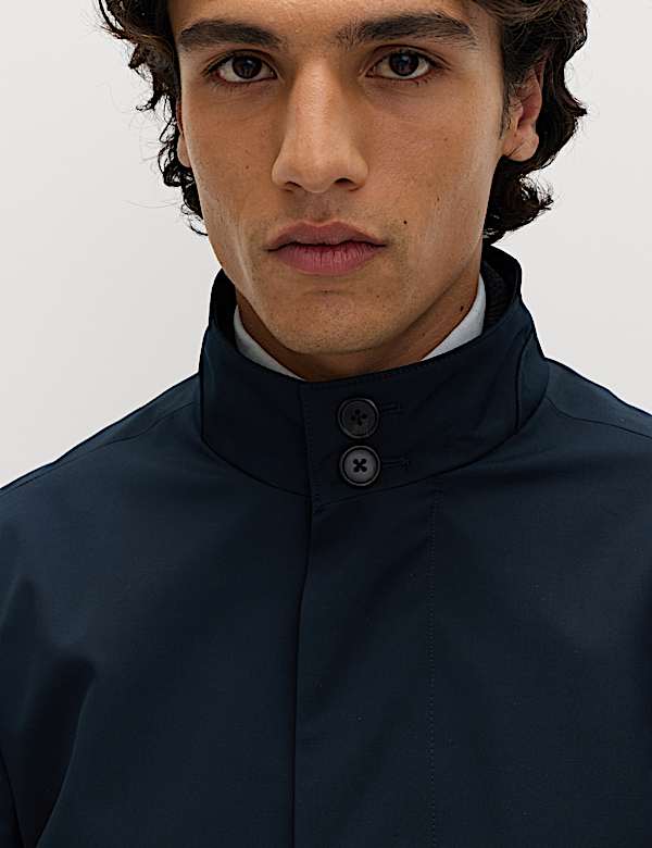 Funnel Neck Mac with Stormwear&trade; - US