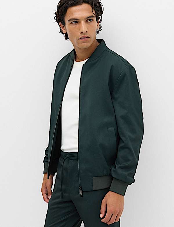 Zip-Up Bomber Jacket