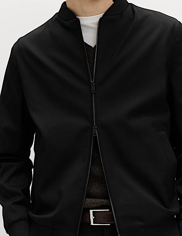 Zip-Up Bomber Jacket - AU