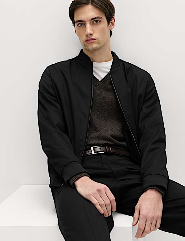 Zip-Up Bomber Jacket - AU