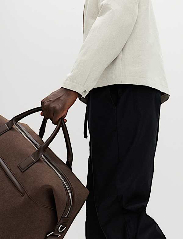 Chaqueta Harrington ligera con mezcla de lino - US